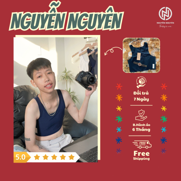 Áo GenCos Viền MÓc Cài Hông Nguyễn Nguyên