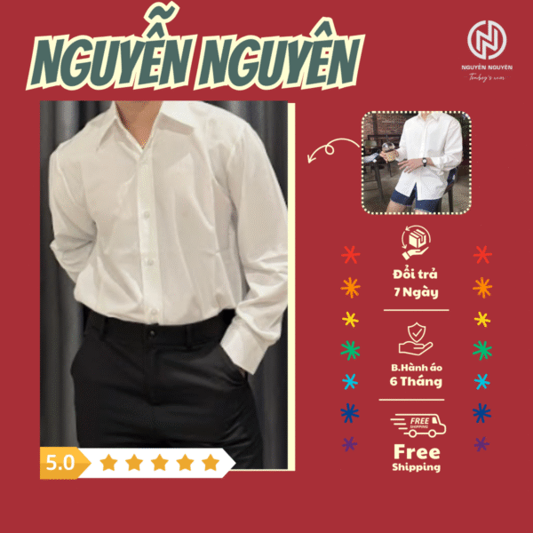 Áo sơ mi dài tay Nguyễn Nguyên