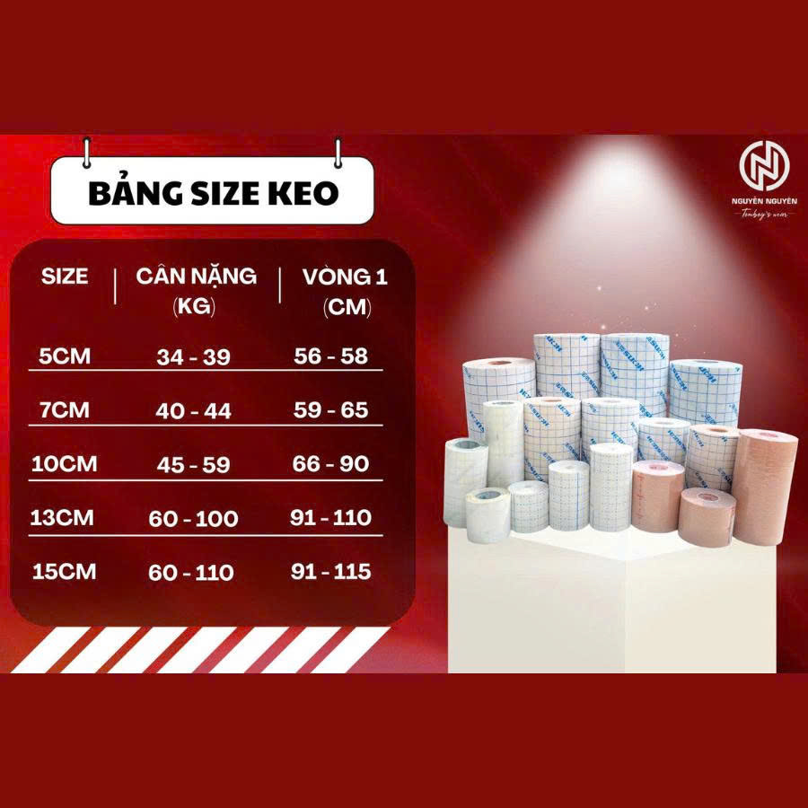Bảng size Keo